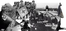 W nocy z 8 na 9 maja 1945 r. feldmarszałek Wilhelm Keitel, admirał Hans-Georg von Friedeburg i gen. Hans Jürgen Stumpf podpisali bezwarunkową kapitulację hitlerowskich Niemiec
